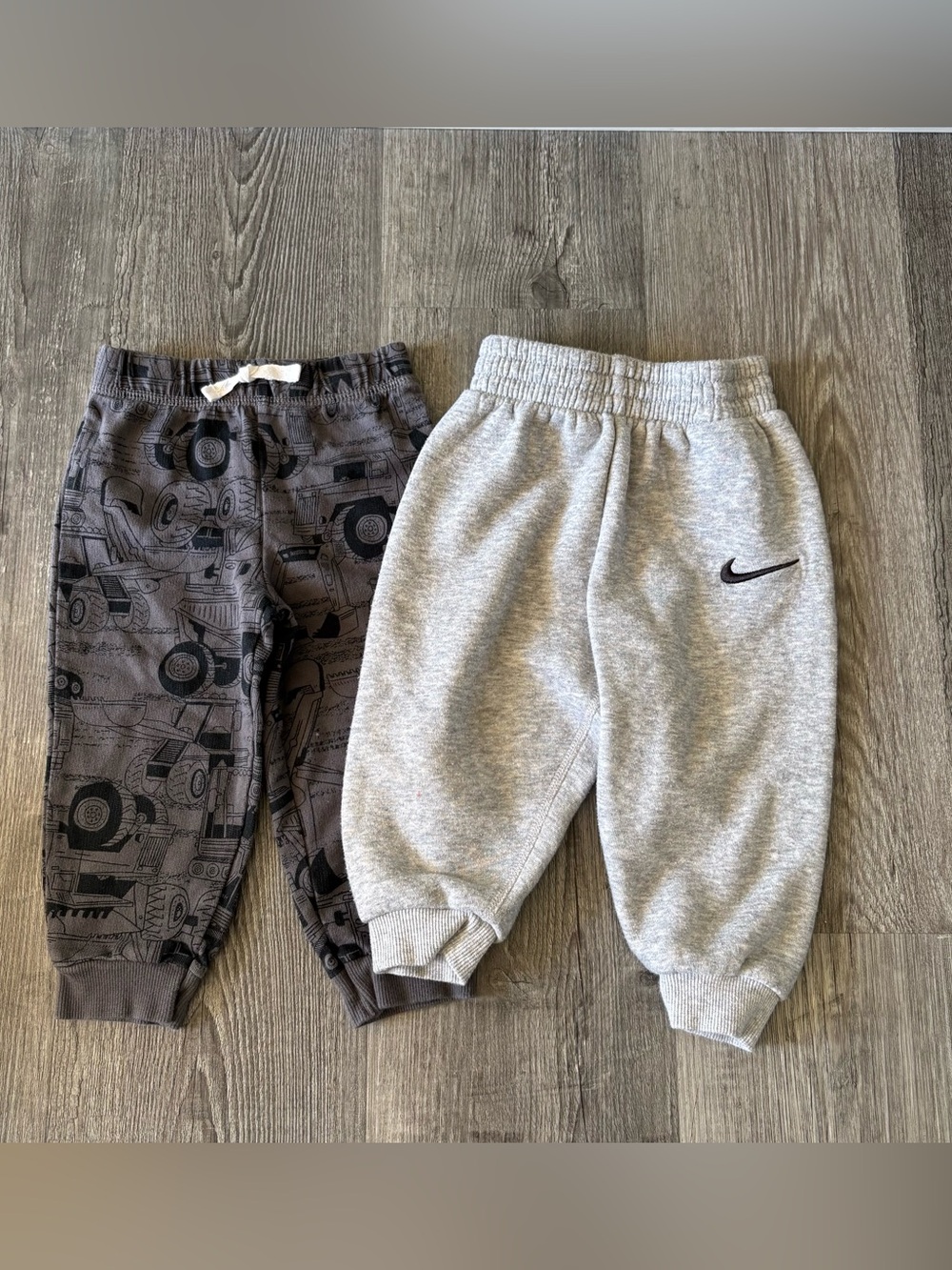 Set of Toddlers Sweatpants - Soft Athletic Bottoms. Nike & Carter’s. 18 months